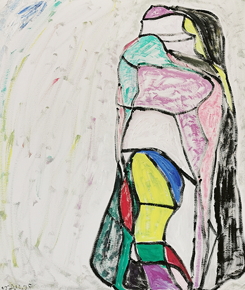 周咏梅作品3《行进》2020 50X60